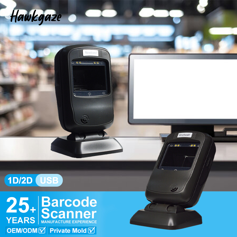 Barcode Scanner Wireless - Scanner Wireless Desktop 2D Barcode Scanner