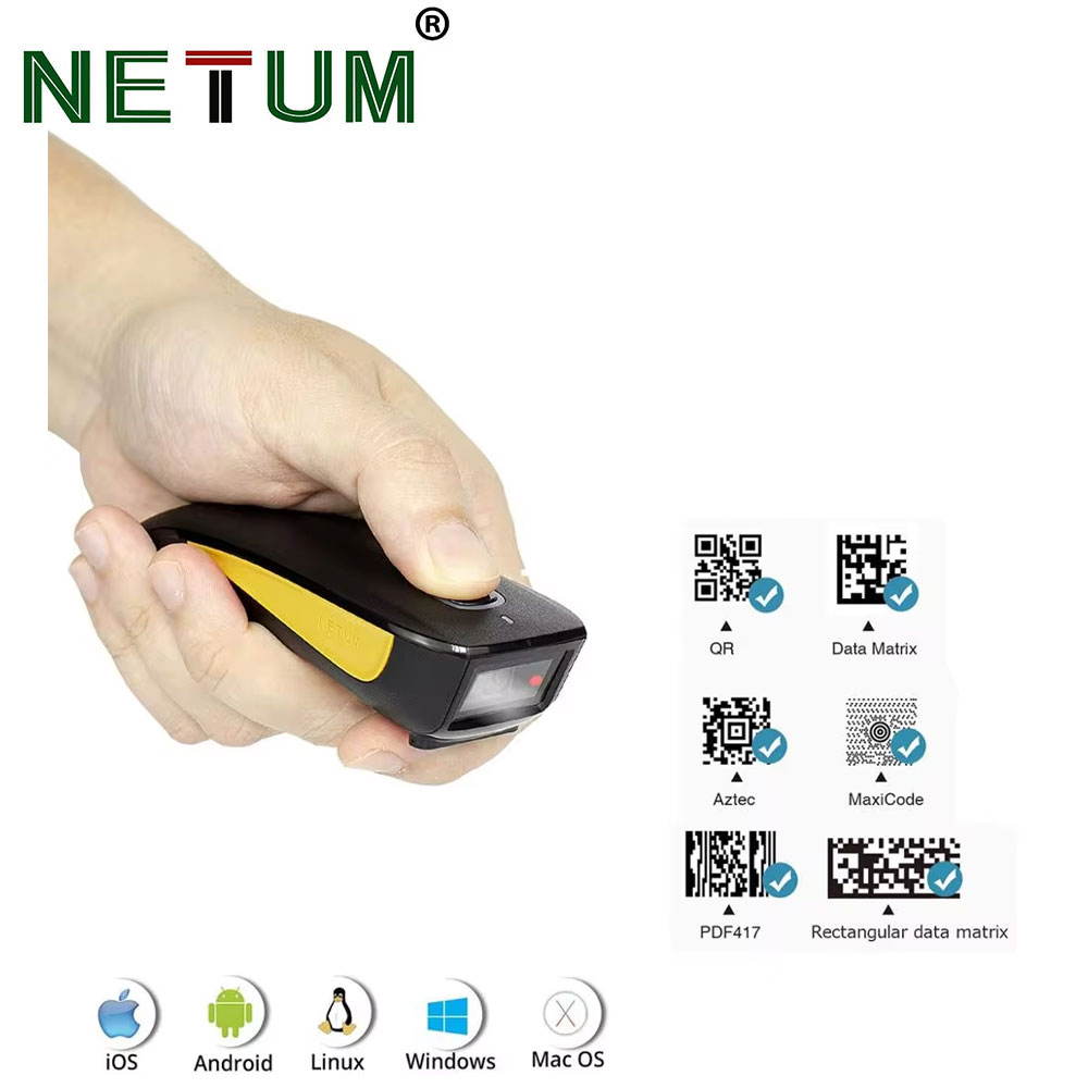 NETUM C750 Bluetooth 2D Barcod - Barcode Scanner Wireless 评论和价格