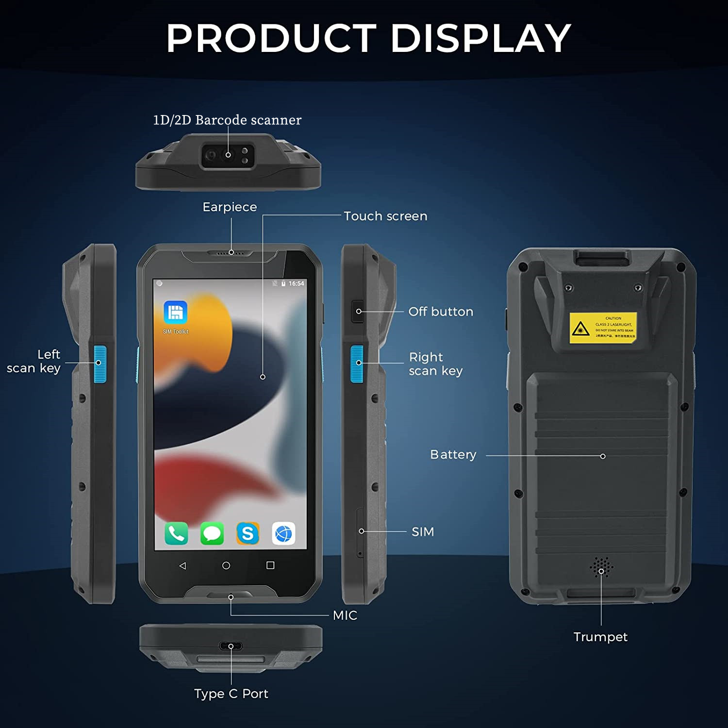Android 9 4G Ruggedized Wirele - Barcode Scanner Wireless 评论和价格