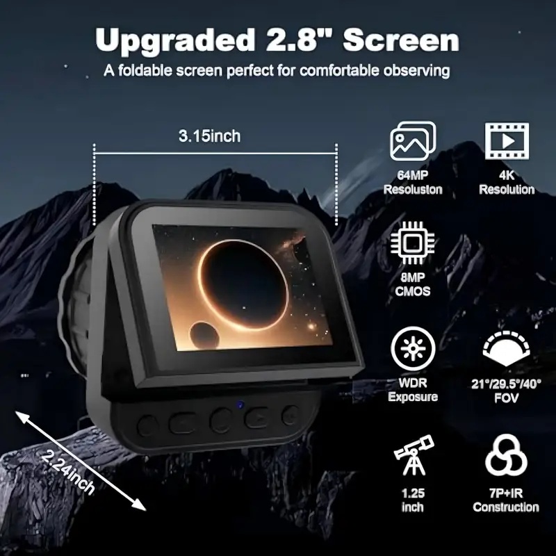 64MP 2.8‘’ Screen 4K Electroni - Electronics & Gadgets Starting With T 评论和价格