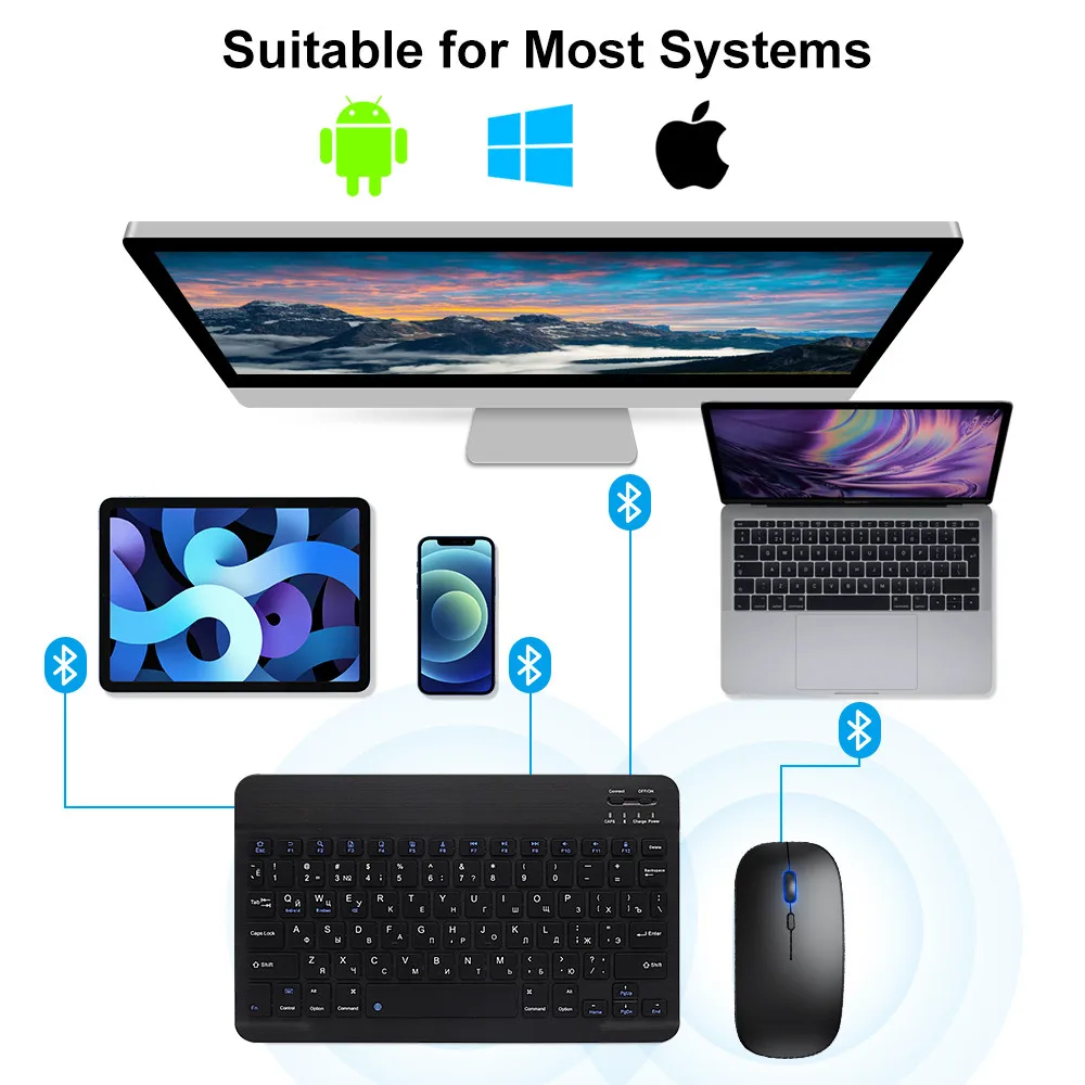 New 2025 Bluetooth Wireless Ke - Wireless Keyboard Mini 评论和价格