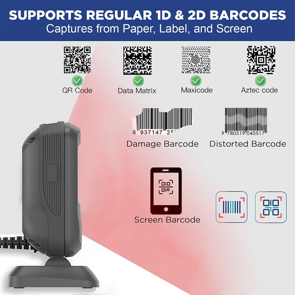 Scanner Wireless Desktop 2D Ba - Barcode Scanner Wireless 评论和价格