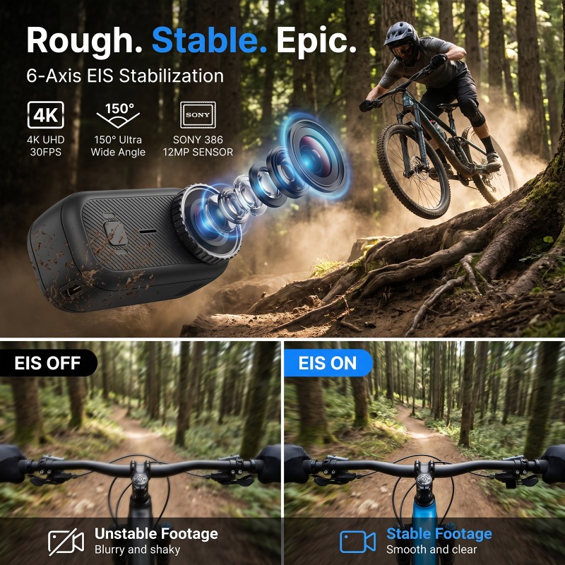 APEX Action 4K Camera  Mini PO - Action Camera 4K 评论和价格