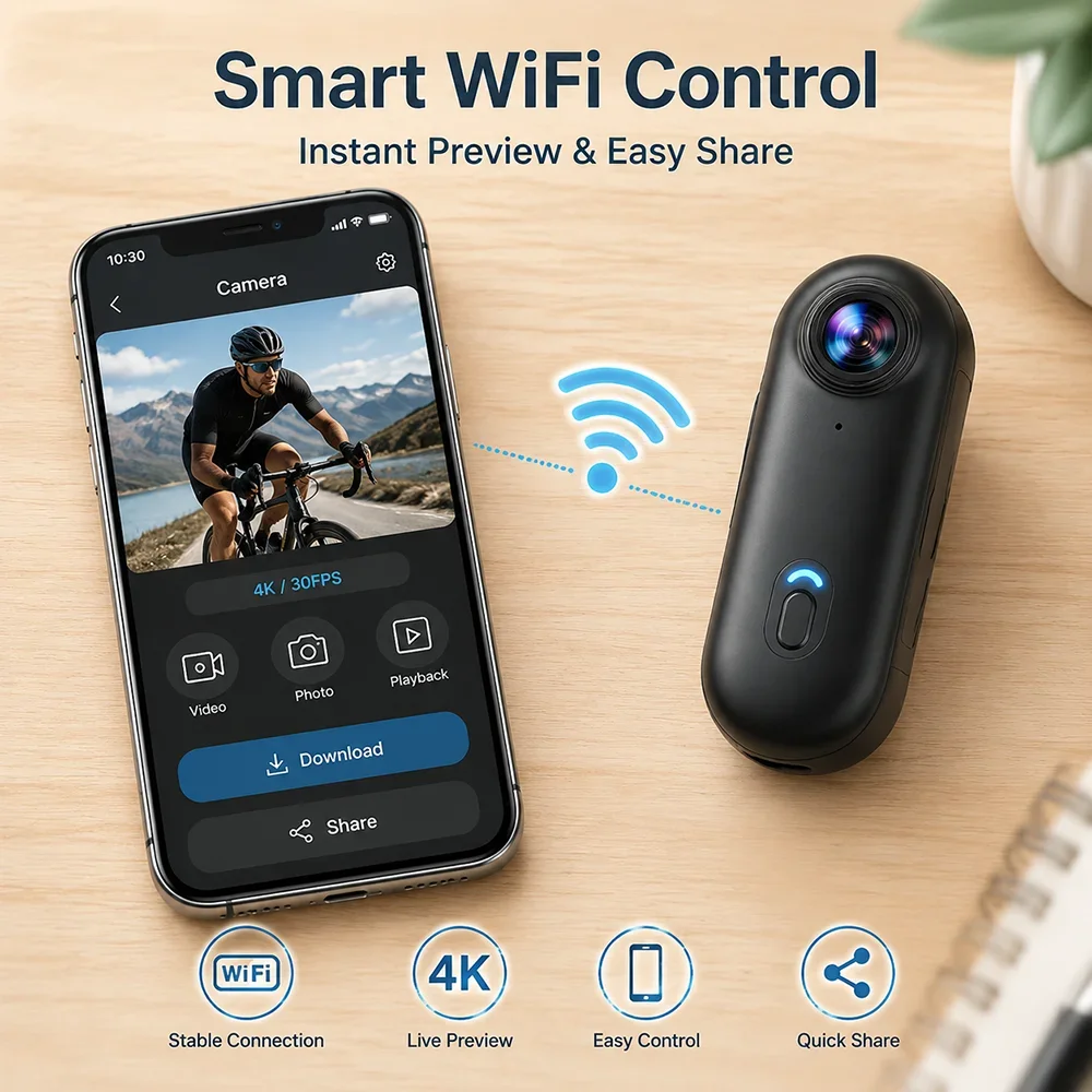4K/1080P WiFi Magnetic Action  - Action Camera 4K 评论和价格