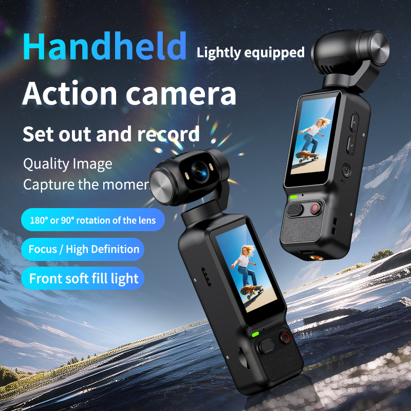4K HD Handheld Pocket Vlog Cam - Action Camera 4K 评论和价格