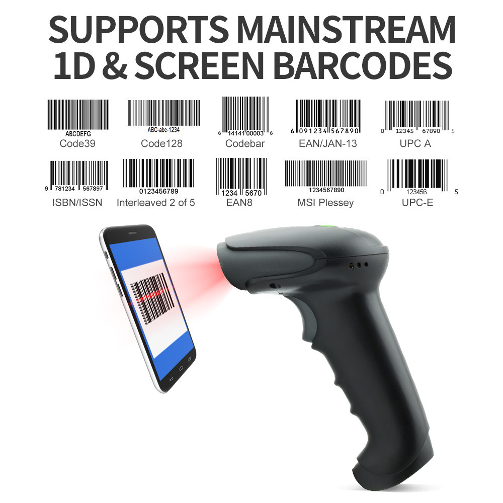 GTCODESTAR High Precision 1D   - Barcode Scanner Wireless 评论和价格