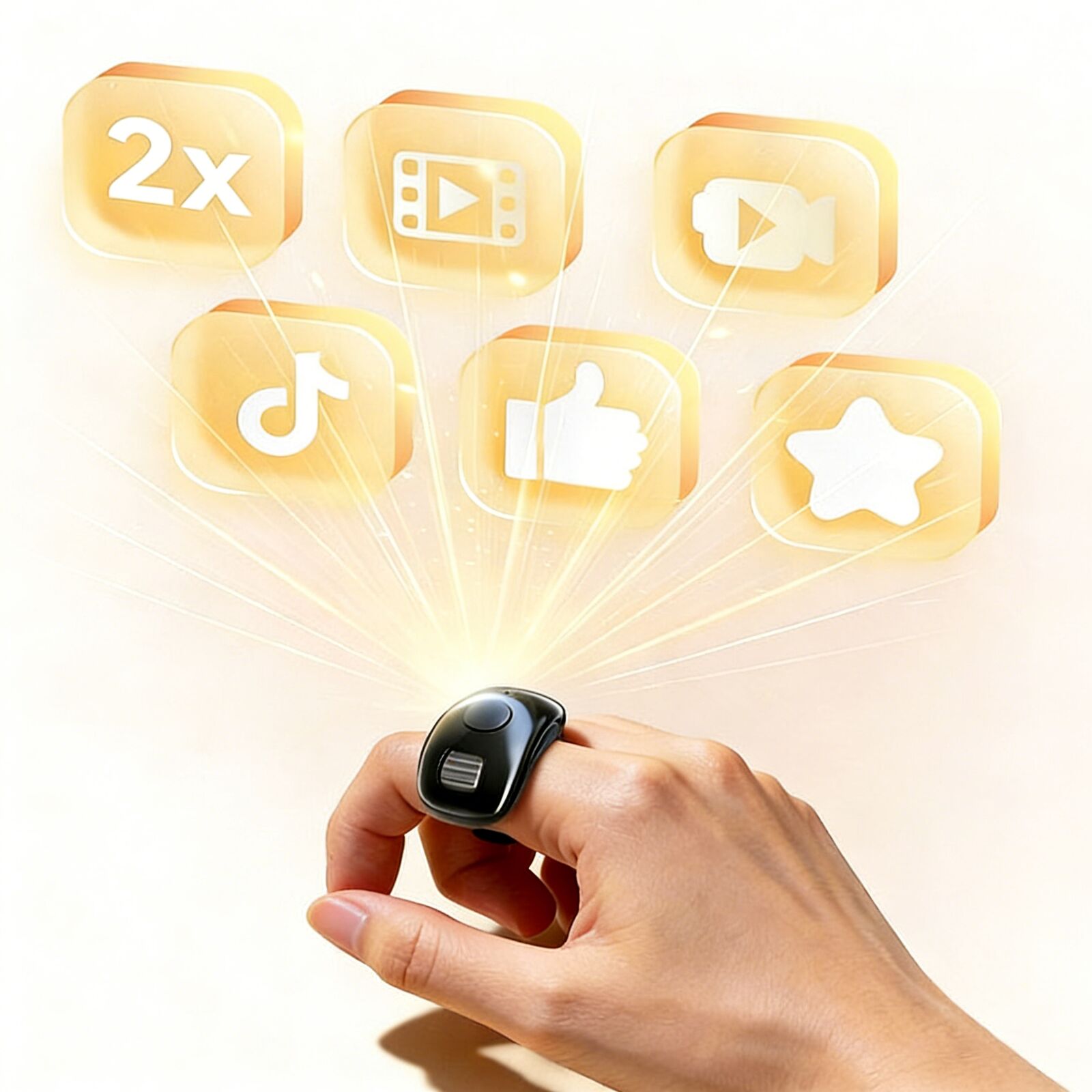 Mini Fingertip Bluetooth Ring  - Electronics And Gadgets G 评论和价格