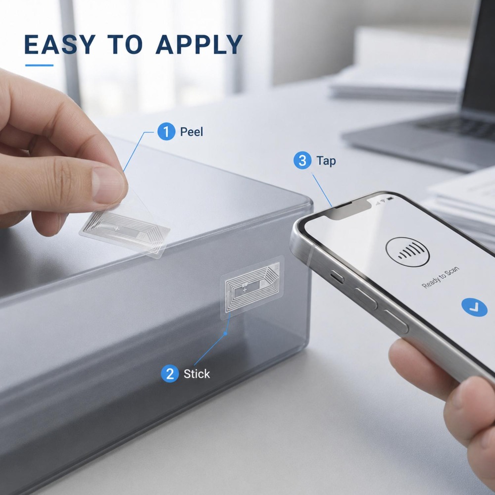 NFC Tag Sticker Ntag213 Adhesi - Nfc Tag Programmable 评论和价格